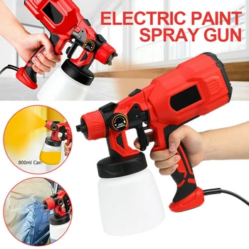 

550W Cleaning Painting Tool Adjustable Speed Fence Wall Car Electric Paint Sprayer 800ml Flow Control Quick Release Indoor DIY