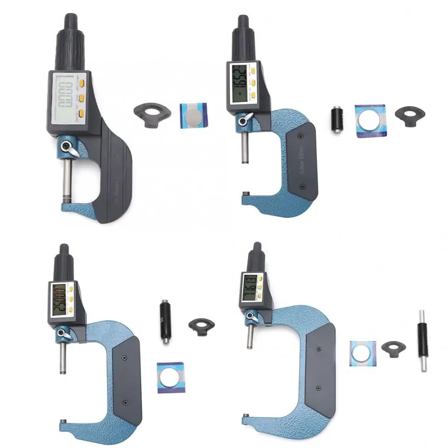 

Mikrometre Chrome Plated Alloy Digital Display High Accuracy Low Error Micrometer 0.001mm Resolution Micrometro Interior