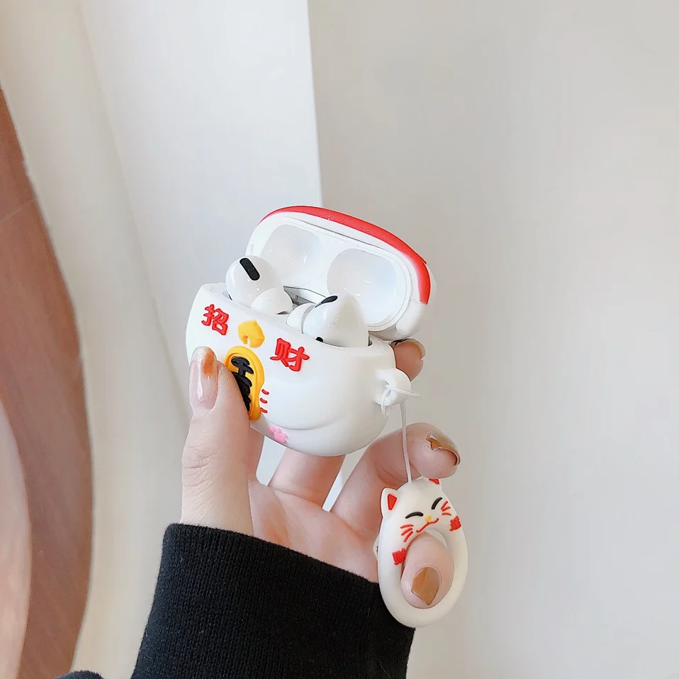 For Apple AirPods Pro Case Cartoon Cute Pattern box Shell Earphone Case For Air pods Pro 3 Cover soft Silicone Protective Fundas (5)