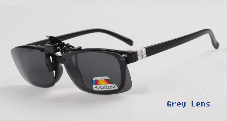 Высококачественные поляризованные солнцезащитные очки es Clip on Dark Vision Lens glass es Flip для ночного вождения стекло черное легкое анти-UVA объектив 030-001 - Цвет линз: Small