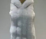 white Manteau femme hiver зимние пальто из искусственного меха женские без рукавов жилет из искусственного меха с капюшоном меховой жилет Colete Feminino 6XL - Цвет: white