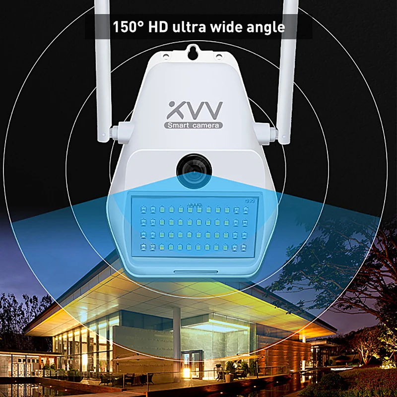 Xiaovv D7 1080P IP камера 150 ° широкоугольный смарт WiFi наружная веб с 16 инфракрасным