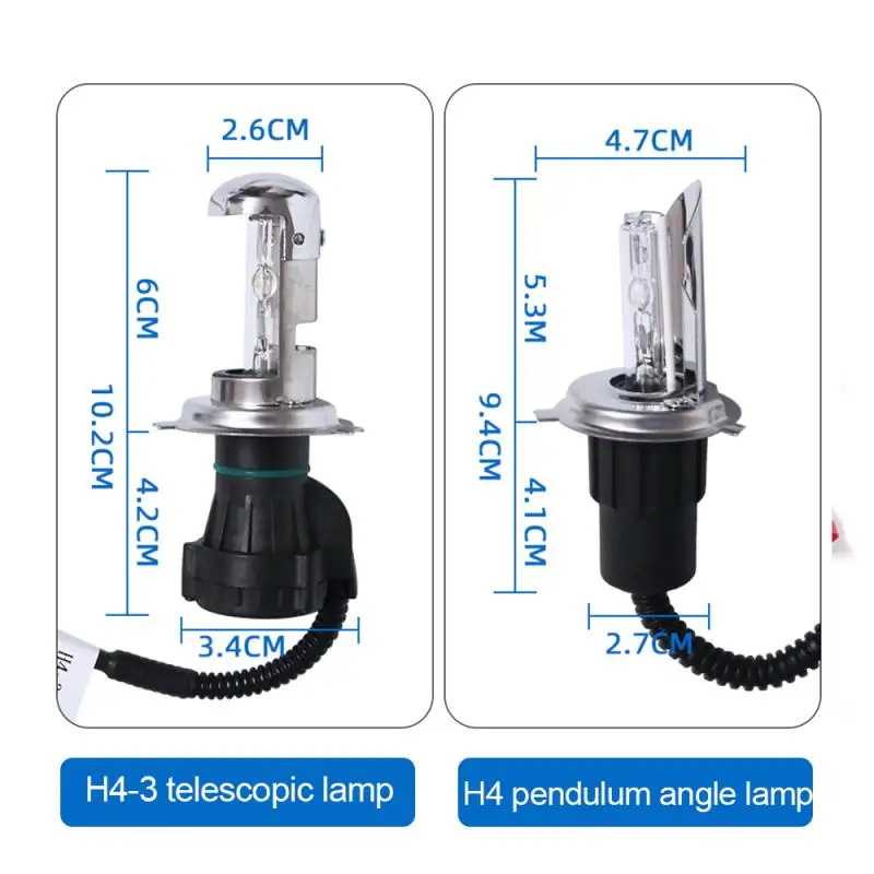Новая 35 Вт 55 Вт Автомобильная ксеноновая лампа H4 12 в авто ксеноновые фары для автомобиля лампа 3000 К 4300 К 6000 К 8000 К автомобильные аксессуары 8000-10000лм