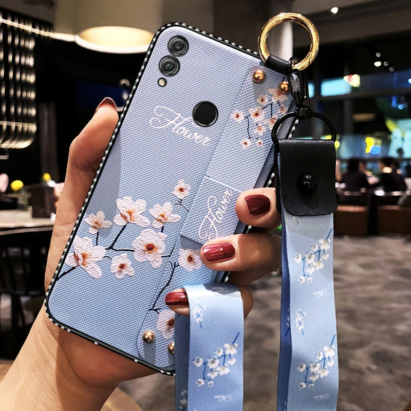 Чехол для Huawei Honor 10i 7C 7X 8S 8C 8X Max 9i 9A 9X 10 20 20i 20S/Pro/20Lite V30 с ремешок на запястье 10Lite |