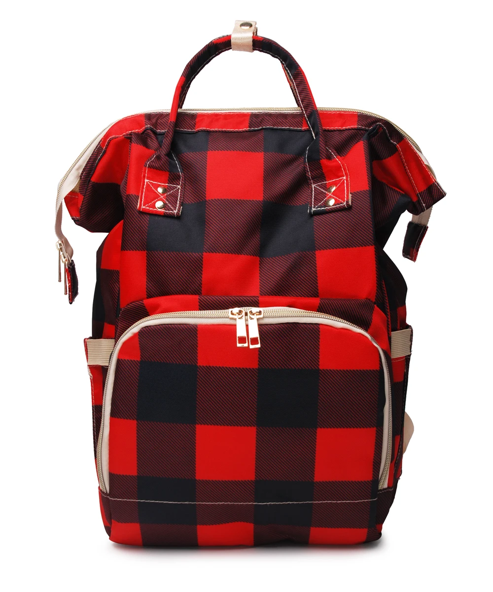 Образец принт подсолнечника пеленки, холст большой емкости черный Подсолнух мама рюкзак в многоцветный DOM1091276 - Цвет: red black
