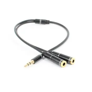 

3.5mm AUX 1 Male to 2 Female Spliter Wire 3.5 Jack Audio Splitter Cable Headphone Earphone Speaker Stereo AUX Adapter Cable Cord