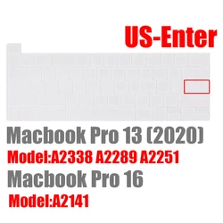Silicone Keyboard Skin Dust Cover for Laptops - US English Layout (US Clear)