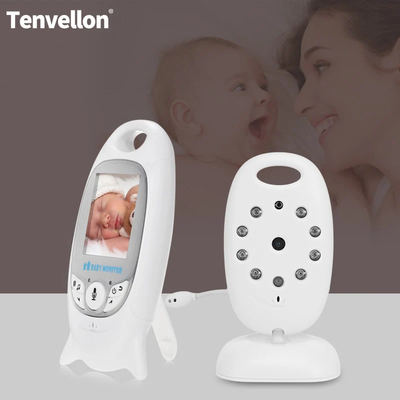 

WiFi Video Baby Monitor 2.0 inch Color Wireless Security Camera 2 Way Talk Night Vision IR Temperature Monitoring with Lullaby