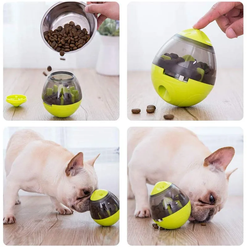 Pet Supplies : SWENTER Automatic Pet Slow Feeder Treat Ball, Cat