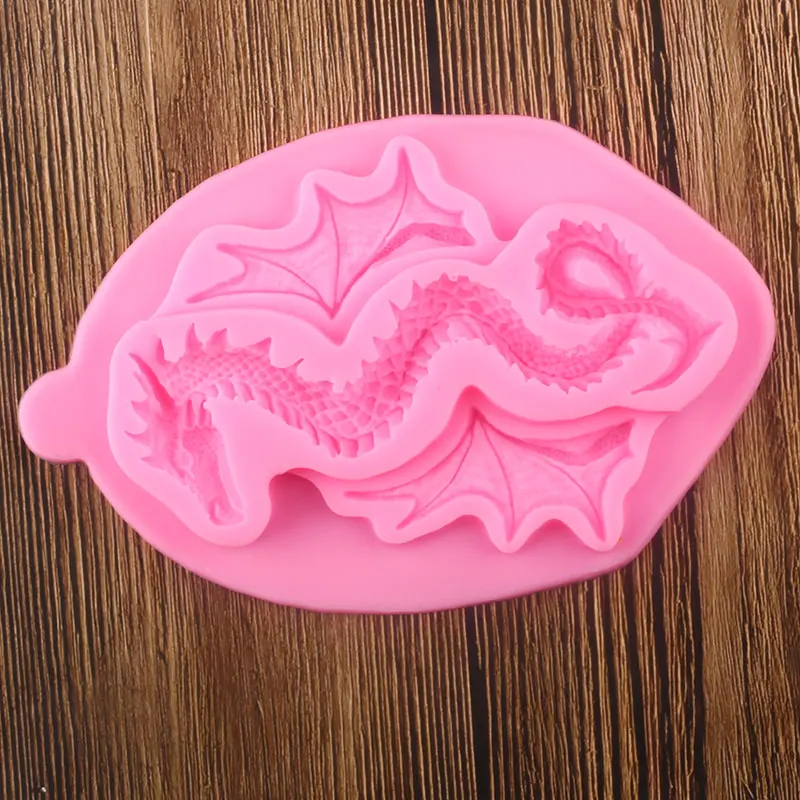 3D Дракон силиконовые формы DIY Детский день рождения инструменты для украшения тортов из мастики конфеты Fimo глина шоколадные формы для мастики