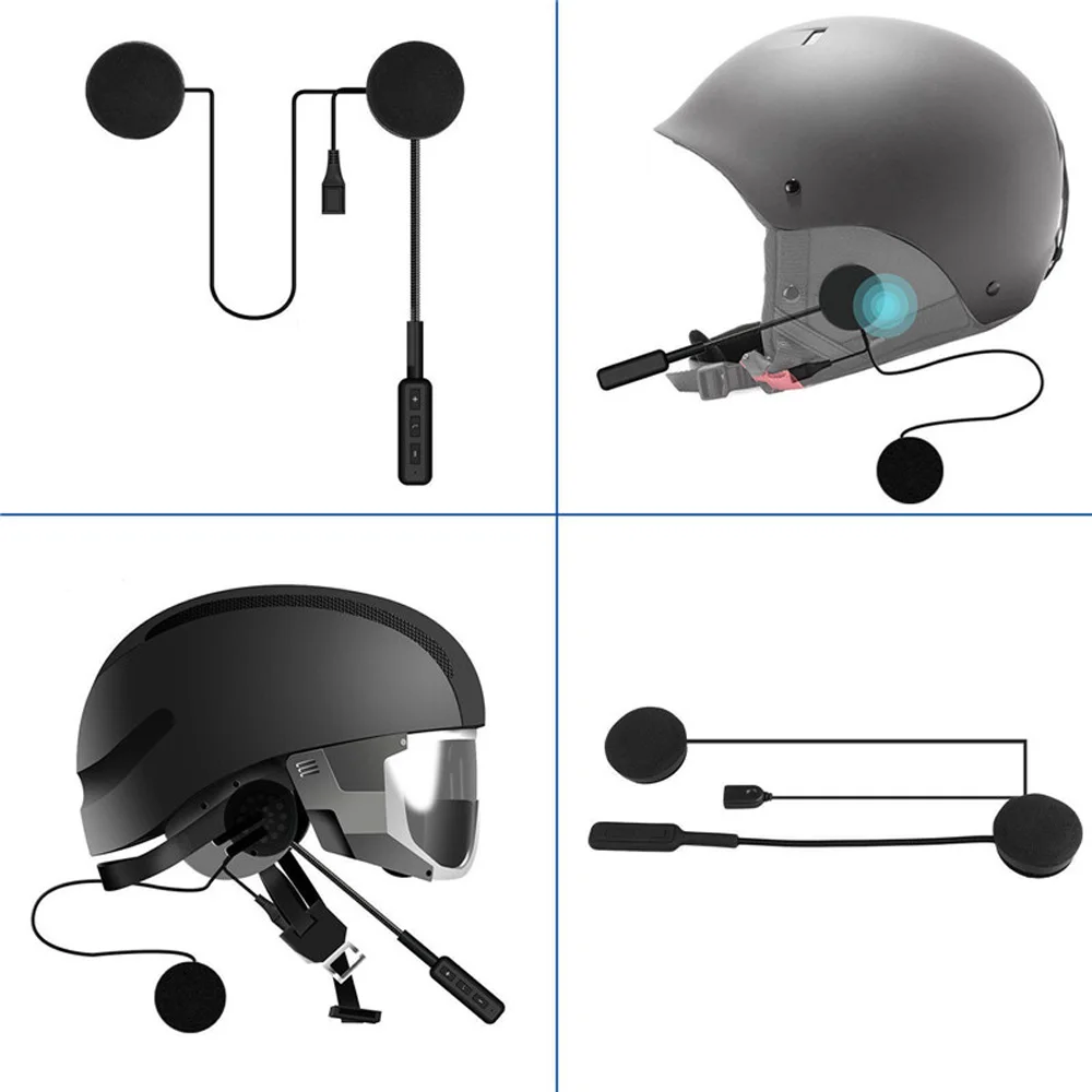 MH01 мотора беспроводной Bluetooth гарнитура мотоциклетный шлем наушники двойной стерео динамик Handsfree Музыка для MP3 MP4 телефона