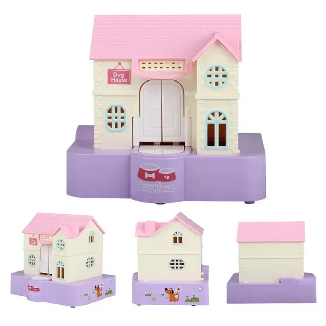 Cute House Dog Stealing Coin Money Saving Box Electric Piggy Bank Toy Kids Gift 3