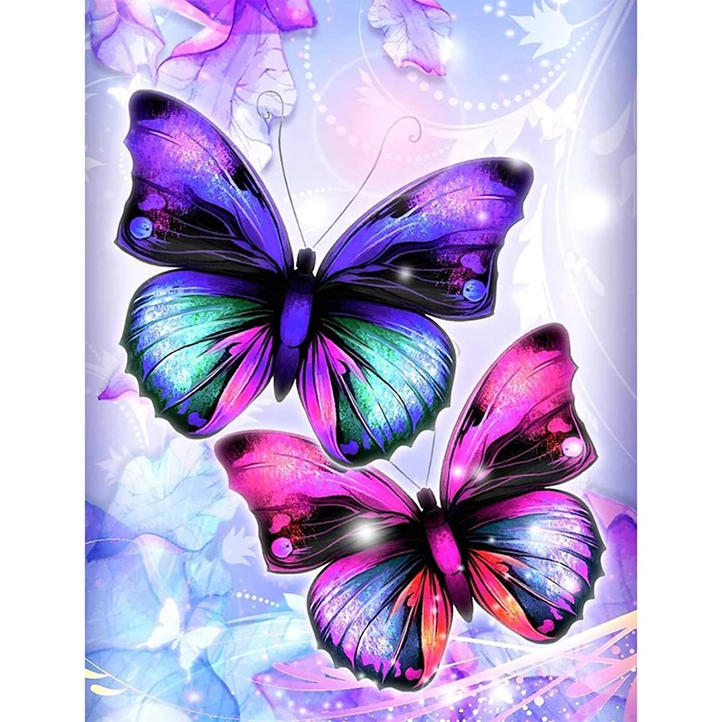 rhinestone diamond dotz 5d Diy Custom Diamond Dainting Butterfly Pattern Circular Mosaic Landscape Diamond Embroidery Picture Home Decoration Gift 5D DIY Diamond Painting best of sale 5D DIY Diamond Painting