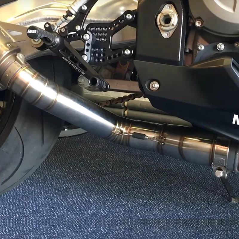S1000rr глушитель для мотоцикла без шнуровки decat средняя Соединительная труба 60 мм cut cat с выхлопом DB killer для S1000RR 2010