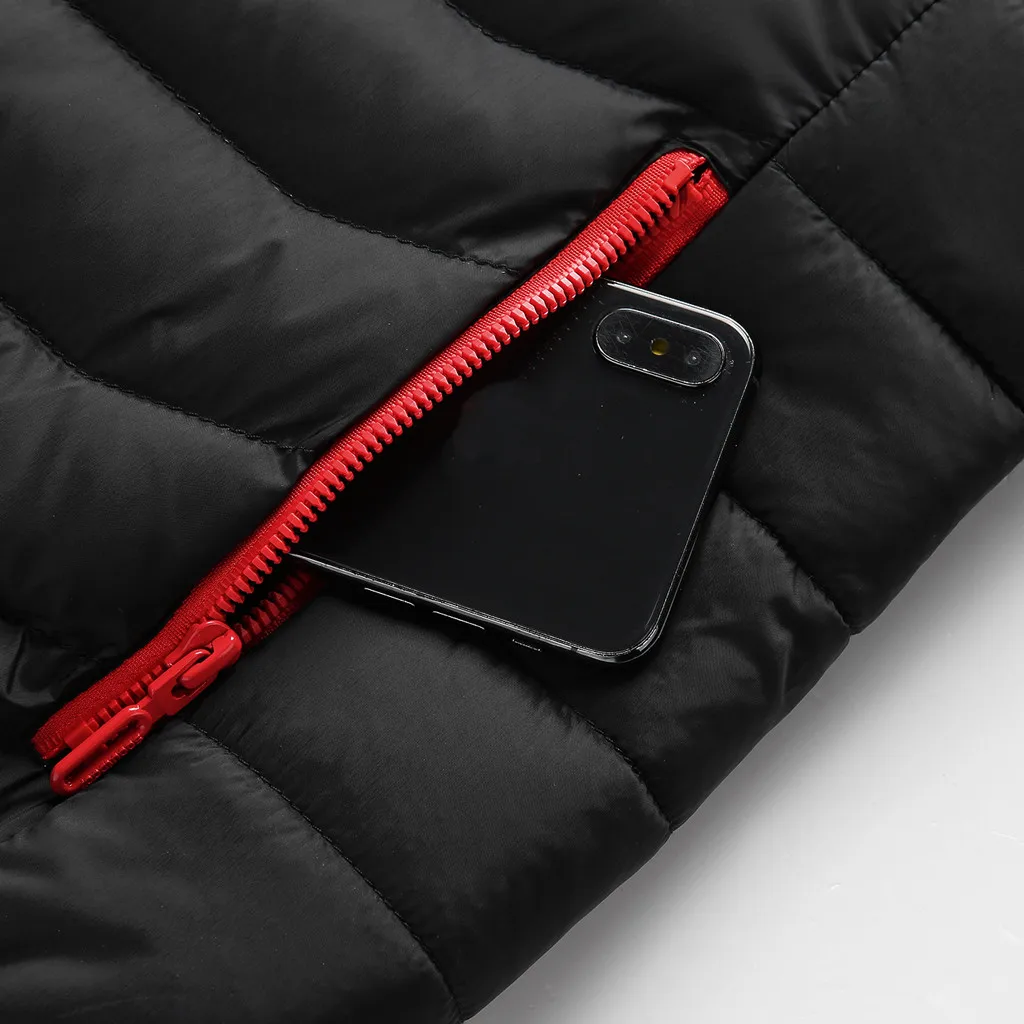 Зимняя женская умная USB Брюшная спина с электрическим подогревом теплая пуховая хлопковая куртка зимняя женская куртка пуховик женский
