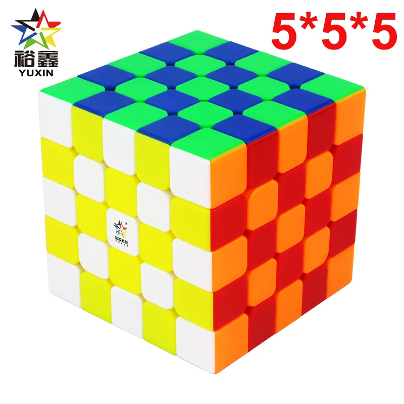 

YUXIN Little Magic Professtional Stickerless 5*5*5 Magnetic Magic Cube Speed Puzzle 5x5 Cube Educational Toys cubo magico 62.5mm