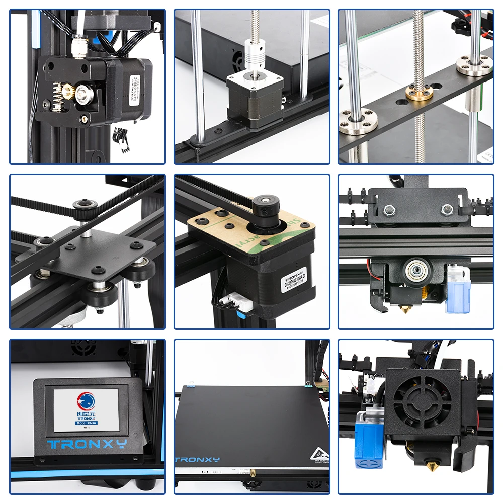 2020 Tronxy Обновление версии X5SA/X5SA 400 24V 3d принтер металлический CoreXY DIY Наборы очаг