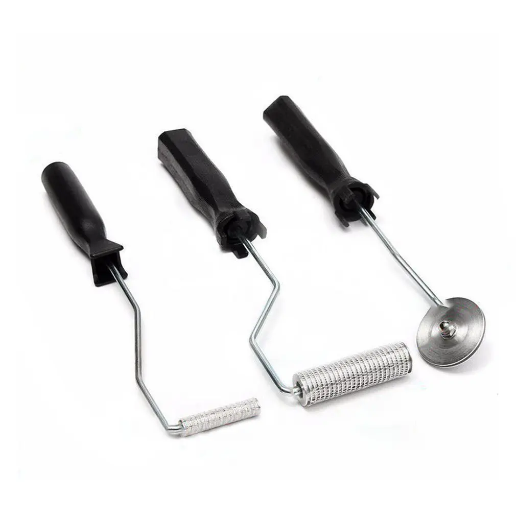 

Delaman Bubble Paddle Tool 3Pcs bubble buster rollers bristle/paddle/nobby/corner roll for glass fiber laminating