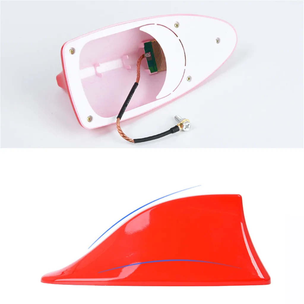 Car Shark Fin Antenna Auto Radio Signal Aerials Roof Antennas Aerial FM/AM for BMW/Toyota/Hyundai/VW/Kia/Nissan Universal Trim