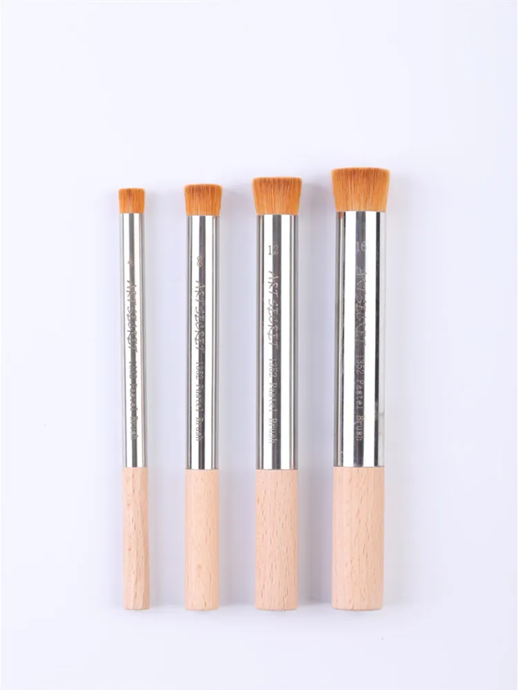 ArtSecret Neue Ankunft 1351 1352 Pastell Pinsel Anti-Drop Haar Metall Ferrule Buche Holzgriff Acrylfarben Kunst Werkzeug liefert – Detail 9