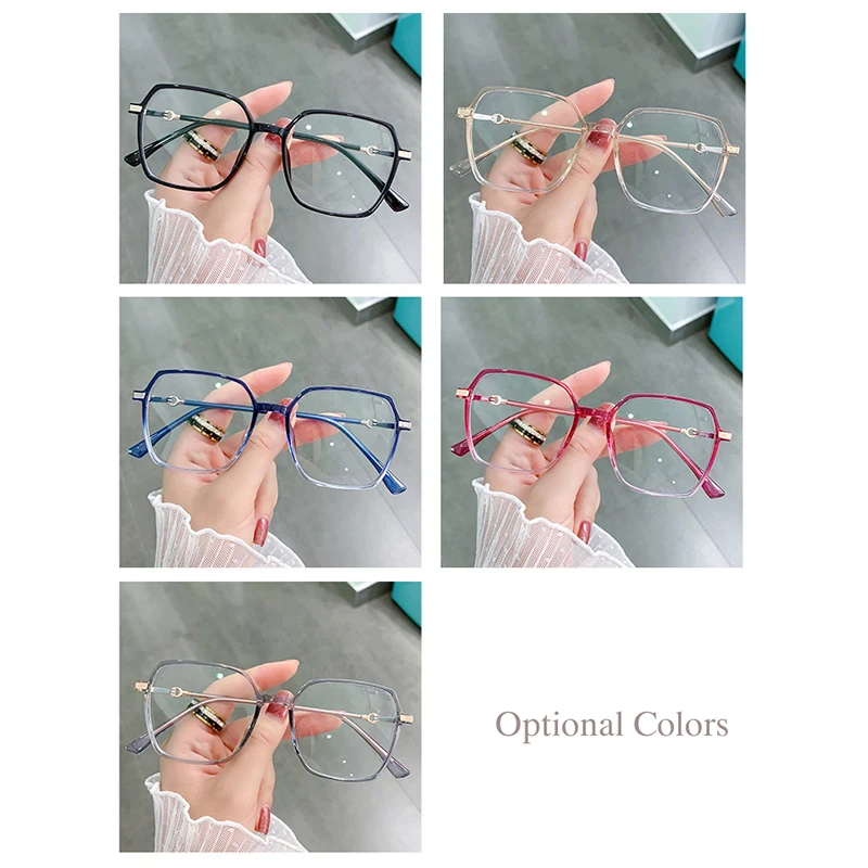 New Hot Prescription Eyeglasses Frame Fashion Women Eyeglasses Full Rim Flexible TR-90 Glasses Frame Optical Eyewear Female Spec 5