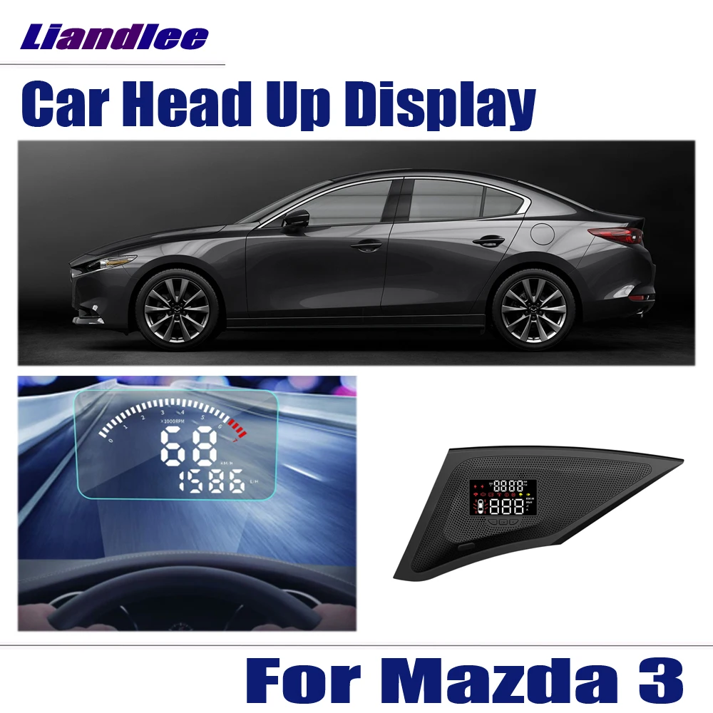 

Car HUD Head Up Display For Mazda3 For Mazda 3 2018~2019 HD Projector Screen Overspeed Alert Alarm Detector