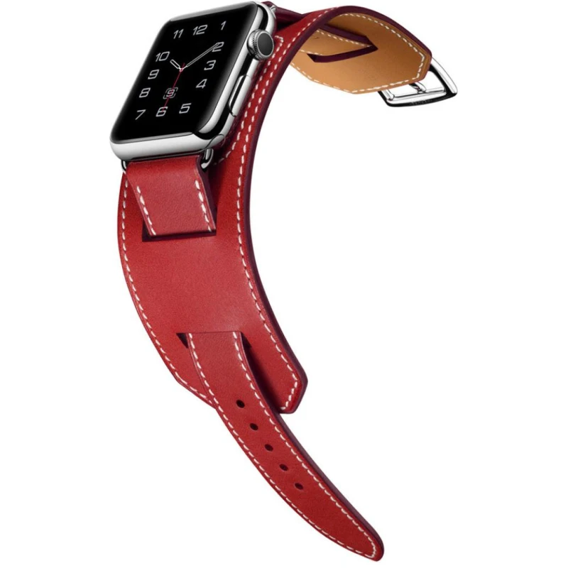 Наручный ремень для Apple Watch Band кожаный ремешок 42 мм 38 мм ссылка браслет для iWatch ремешок серии 4 3 2 1