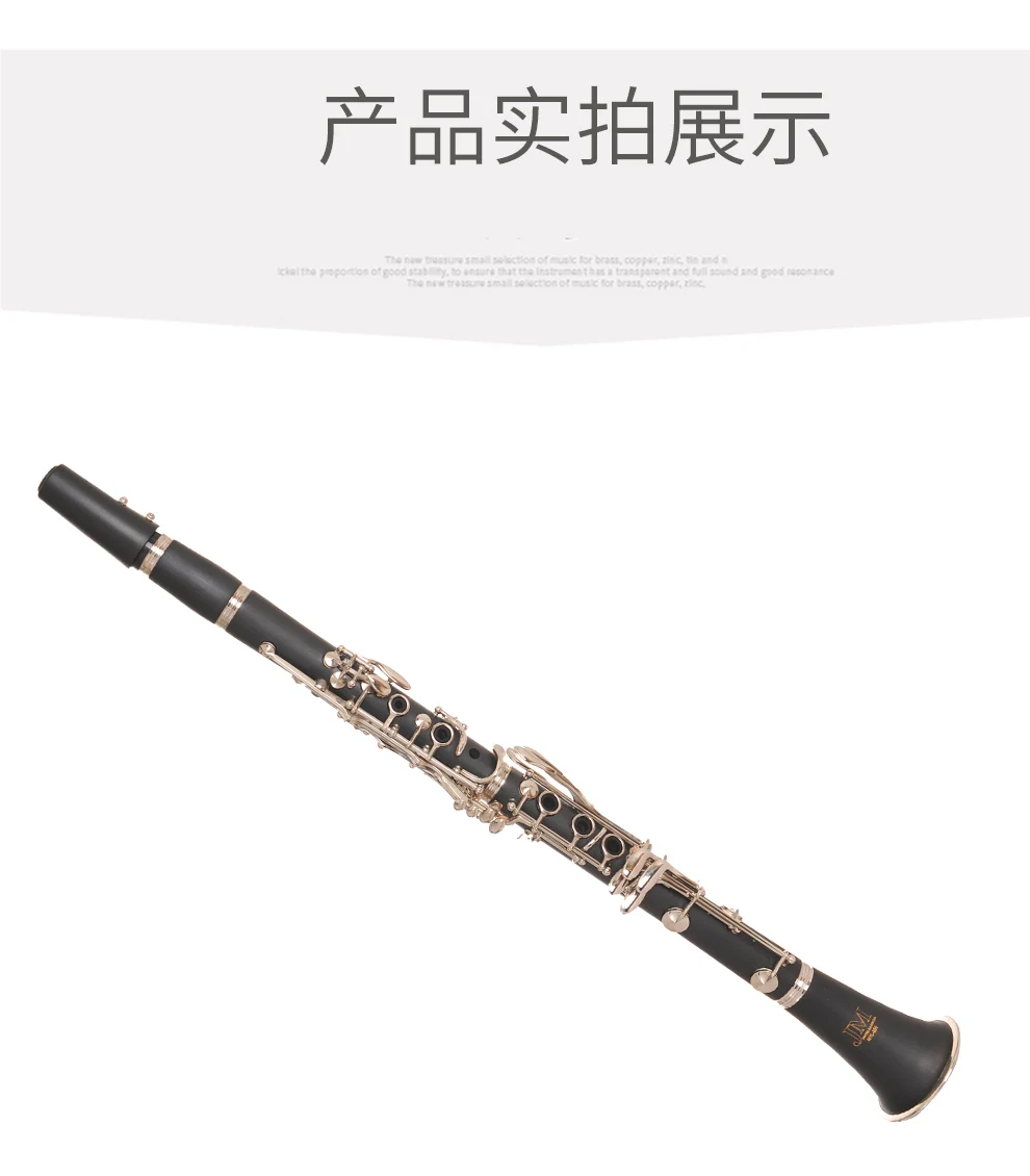 JM ABS 17 ключ кларнет bB плоский сопрано бинокулярный кларнет с чистящей тканью перчатки отвертка Рид Чехол Woodwind Instrumen