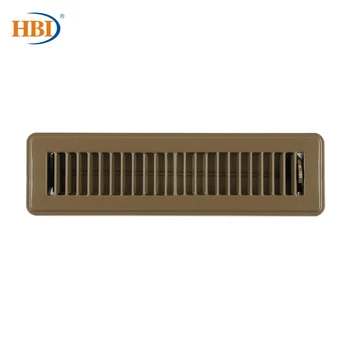 

HBI 2" X 12" Brown Floor Air Register Floor Diffuser No Holes for RV and Home Air Vent Grill Alloy Steel