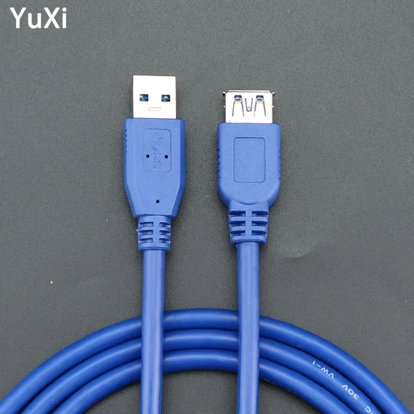 

YuXi 1.5m 3m 5m USB 3.0 Extension Cable Male to Female Data Sync Fast Speed Cord Connector For Laptop PC Printer Hard Disk