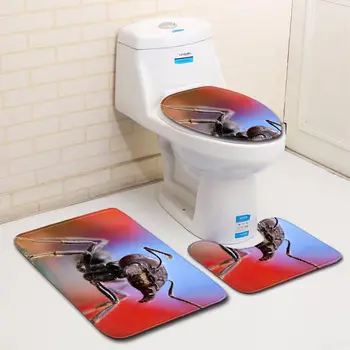 

3D Ants Printed Bathroom Mats Non-slip Carpets Bathroom 3Pcs Rug For Toilet Bath Carpet Anti-slip Floor Pad