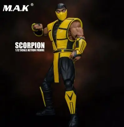 Набор фигурок для коллекции 15 см 1/12 CYRAX mortoвсего Kombat/DCMK002 Mortal Combat Scorpion 6 ''коллекция кукольных моделей - Цвет: 3