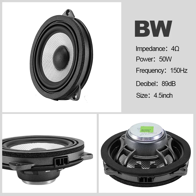 BMW G30 G31 5 시리즈 트위터 미드 서브우퍼 HiFi 음악 스테레오 혼, LED 조명 스피커 커버 트림 수리용 오디오 업그레이드 키트