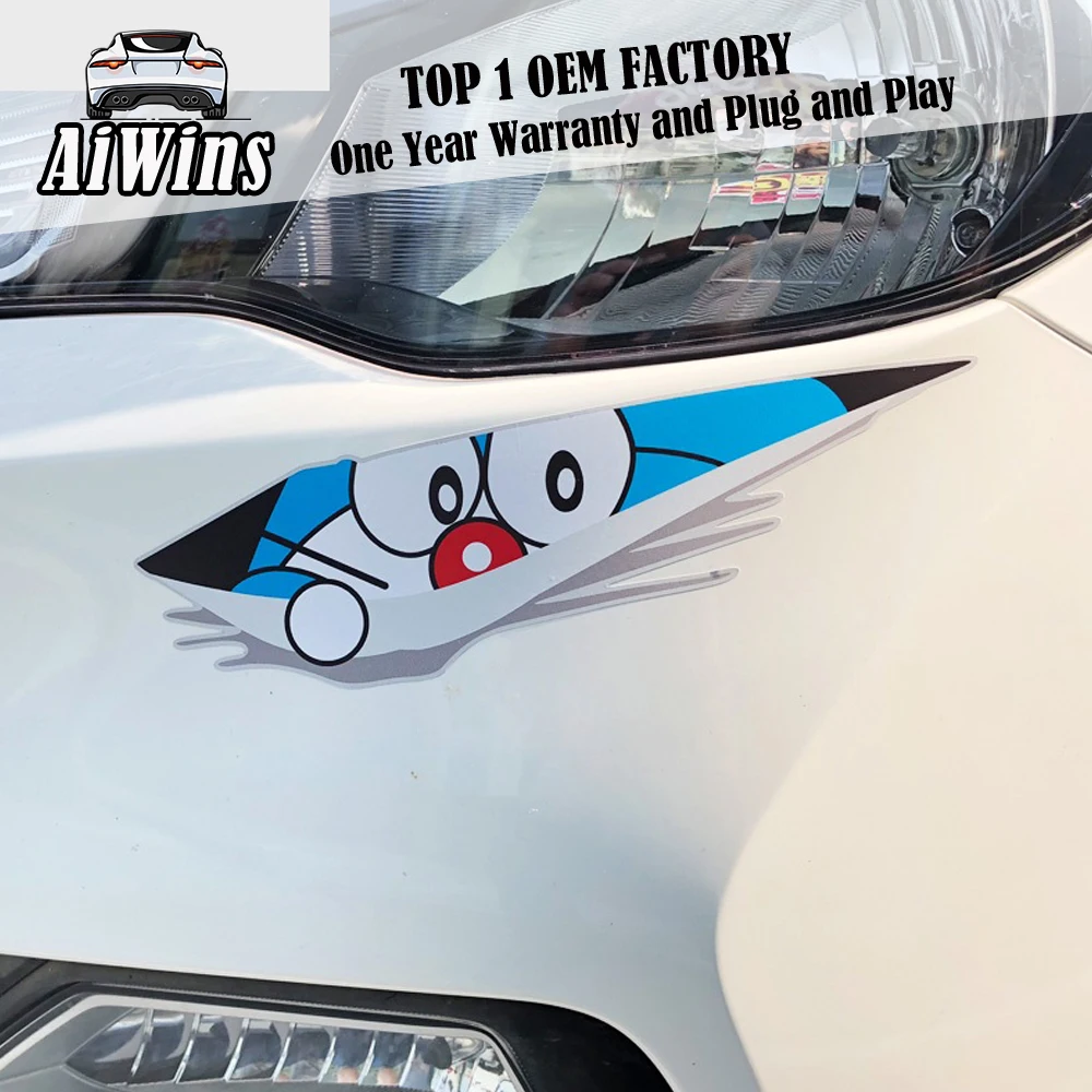 

All cars Fit Kitty Cat Lion Bluefatboy Q Edition Car Sticker Cartoon Creative Personality Car Stick Scratch Block Sticker