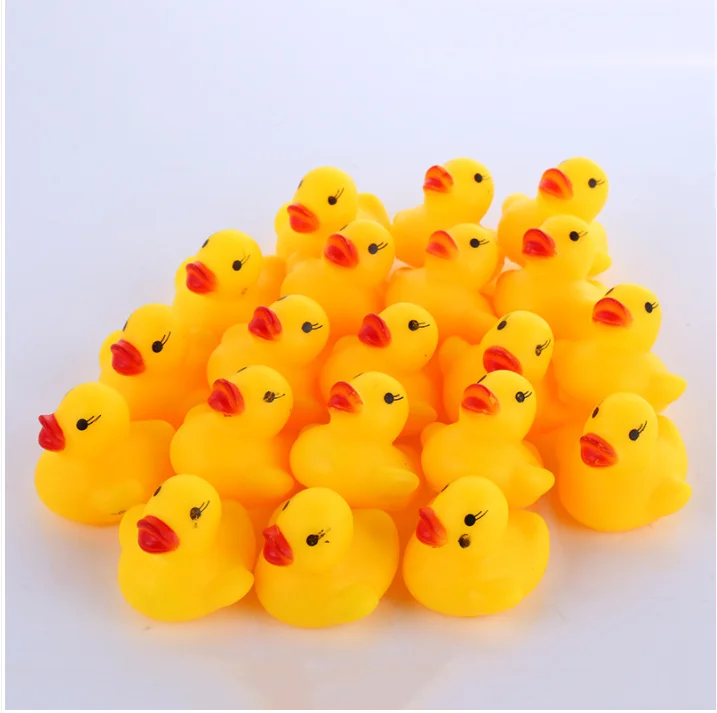 10 шт. игрушки для душа Утка пластик Duckie детский подарок игрушка сжимающая вызов резиновая Ducky ванная комната раннее образование