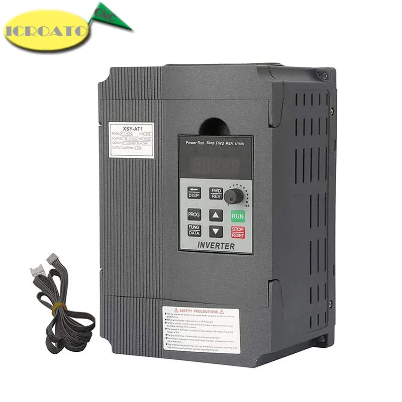 1.5KW/2.2KW/ 220V Single-phase inverter input VFD 3 Phase Output Frequency Converter Adjustable Speed 1500W 220V Inverter
