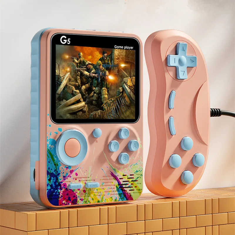 Handled TV Video Game Console For PS1 Video Game built in 620 Classic Action Games Double Gamepads Classic Retro game console