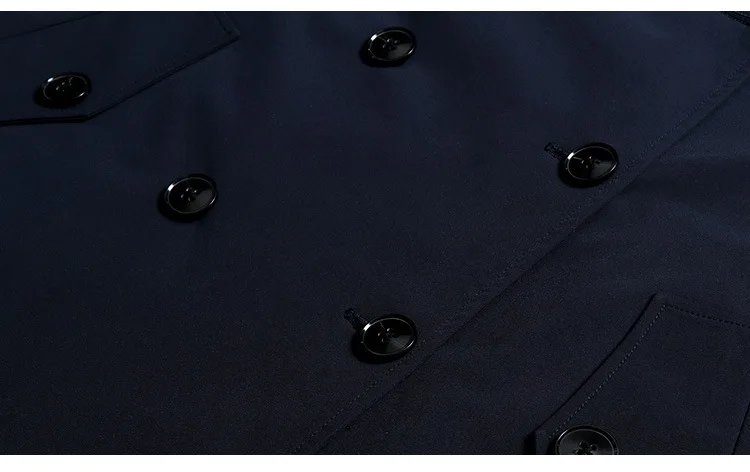 Navy Blue Women Trench Coat Fashion Double Breasted Extra Long Coat Temperament OL HIgh Quality Windbreaker Women Clothes
