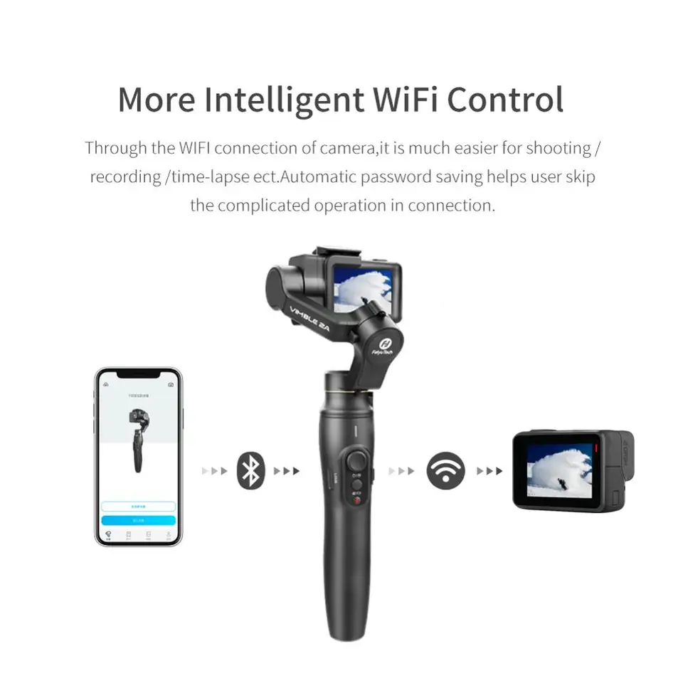 GoPro - 新品　FeiyuTech Vimble2A GoPro 3軸ジンバル　自撮り棒 Amazon | FeiyuTech Vimble 2A 3軸 伸縮式 自撮り棒 ジンバル