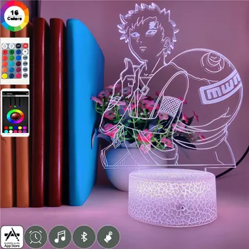 

Naruto Gaara Figure Children's Lamp LED Anime Japanese Manga Battery Lamp Room Decor Baby Gift Nightlight Bluetooth Speaker