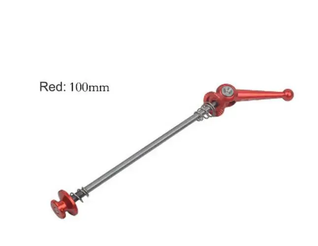 100mm red Титановый сплав Mtb шоссейный велосипед велосипедный рычаг шампуры быстроразъемный концентратор MTB велосипед велосипедный рычаг шампур велосипедный Ступица колеса - Цвет: 100mm red