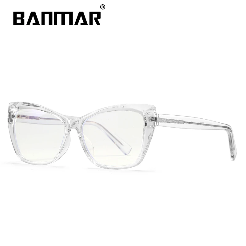 BANMAR TR90, очки для компьютера с защитой от Голубых лучей, мужские, синий светильник, защитные очки для игр, женские очки - Цвет оправы: C2 CLEAR