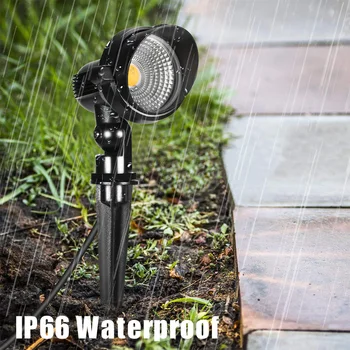 

7W COB LED Spike Light Path Landscape Waterproof Spot Bulbs Lawn Light Led Garden Spotlights For Patio Yard Pathway AC 85-265V