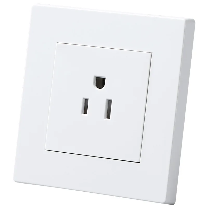 

American Standard Power Socket Electrical Socket Outlet 86*86mm panel 15A 125V Wall Socket