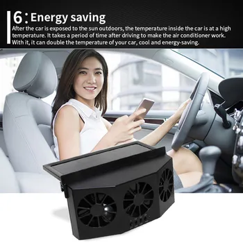 

TIOODRE Car Solar Powered Exhaust Fan Car Cooler Auto Ventilation Fan Deodorization Fashion With External Solar Panels