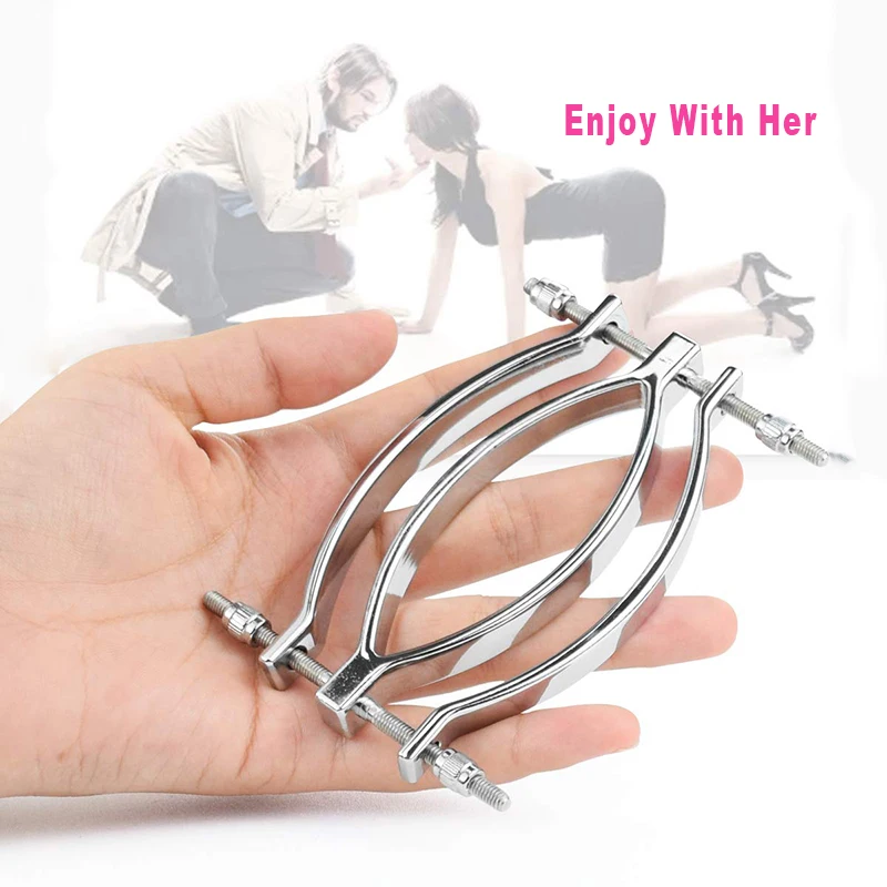 Stainless Steel BDSM BD Torture Sex Toys For Women Labia Spreader Clamp Vagina Clip Clitoral Stimulator Submissive Pussy Clit | Красота и