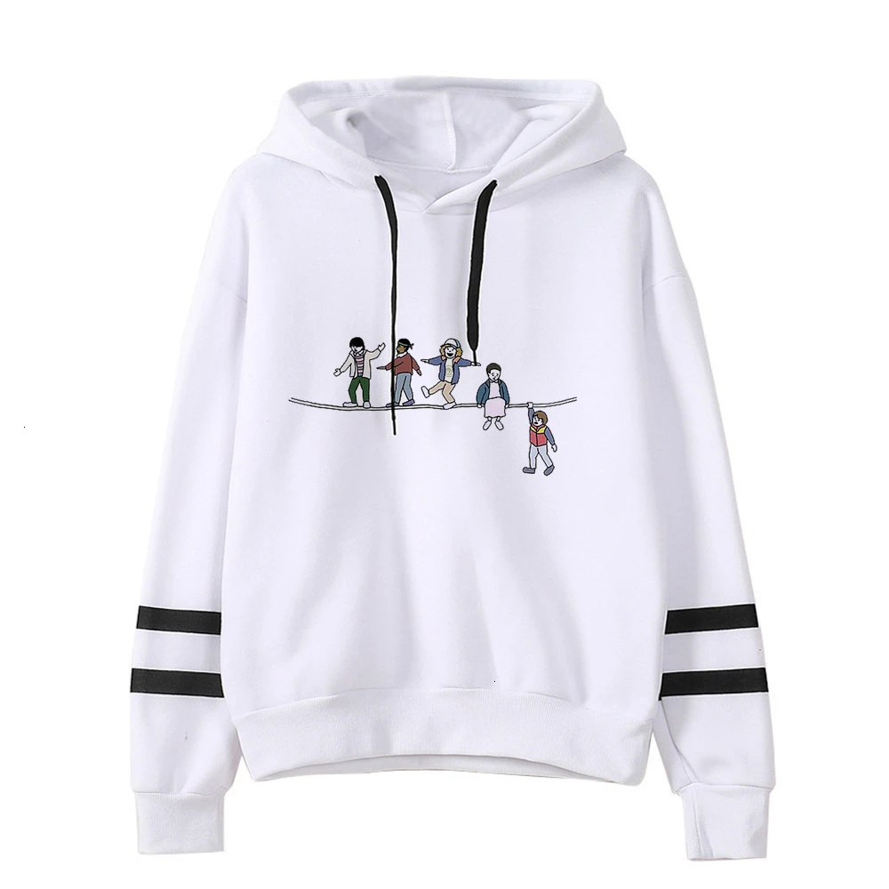 3040 Странные Вещи Сезон 3 толстовка женская забавная eleven кофты Kawaii корейский негабаритных Харадзюку хип хоп с капюшоном женские толстовки - Цвет: 3040