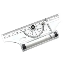 Règles géométriques multifonctionnelles, fabricant d'angle et de cercle, modèle de dessin géométrique, règle de mesure