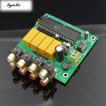 

Amplifier 4-channel audio input source automatic selection board