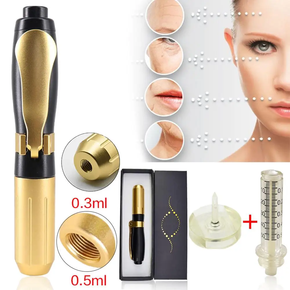 

Hyaluron Pen High Density Metal for Anti Wrinkle Lifting Lip Filler Non Needle Atomizer Sterile Hyaluronic Acid Pen 2019 New
